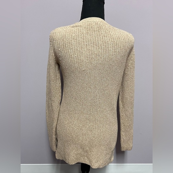 LL Bean COTTON Rib KNIT Sweater V NECK - Picture 3 of 8
